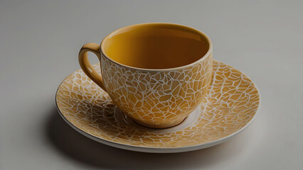 Coffee cup and stylish and modern coffee packaging with or dark brown and a table with a pink background