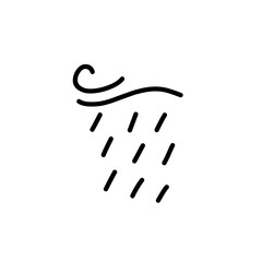wind and rain icon