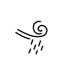 wind and rain icon