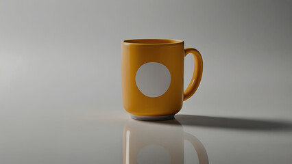 Coffee cup and stylish and modern coffee packaging with or dark brown and a table with a pink background