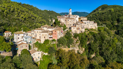 The beautiful village of Rocchette, near Torri in Sabina, in the Province of Rieti, Lazio, Italy.