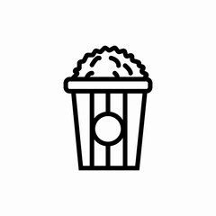 pop corn icon sign vector