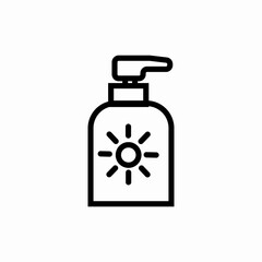 sun cream icon sign vector
