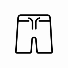 swimming short icon sign vector