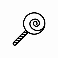 swirl lollipop icon sign vector