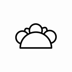taco food icon sign vector