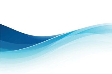 Abstract blue wave background design.
