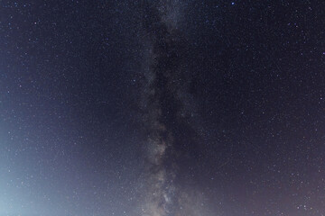 Beautiful starry night sky with bright milky way.Astronomical background.