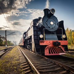 old soviet locomotive
