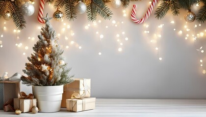 Merry Christmas and happy New Year white background. 