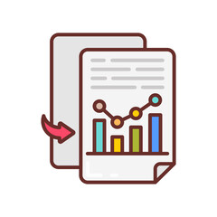 Copy Data Filled Icons , Vector illustration