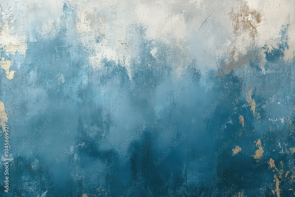 Poster modern rustic textures, contemporary farmhouse design with textured abstract pattern in soft blues a