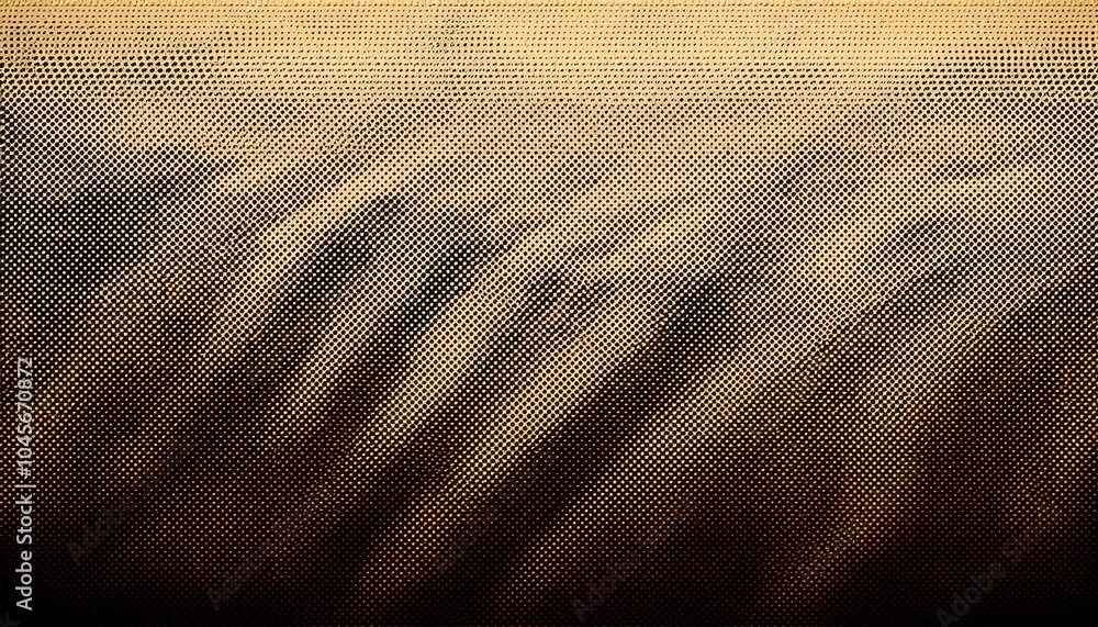 Aufkleber Abstract Gradient Halftone Texture with Soft Dot Matrix Transition from Light to Dark Brown. Ideal for Modern Design Concepts, Background Textures, and Graphic Art Projects