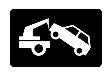 auto pomoc drogowa - holowanie samochodu ikona © robert6666