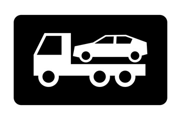 auto pomoc drogowa - holowanie samochodu ikona © robert6666