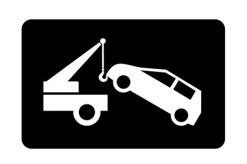 auto pomoc drogowa - holowanie samochodu ikona © robert6666