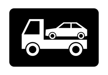 auto pomoc drogowa - holowanie samochodu ikona © robert6666