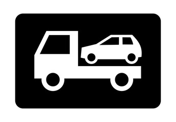 auto pomoc drogowa - holowanie samochodu ikona © robert6666