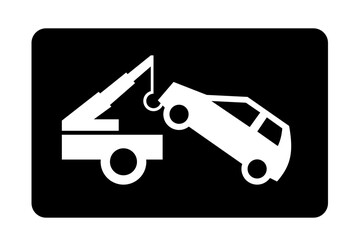 auto pomoc drogowa - holowanie samochodu ikona © robert6666