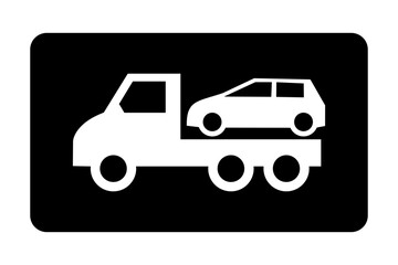 auto pomoc drogowa - holowanie samochodu ikona © robert6666