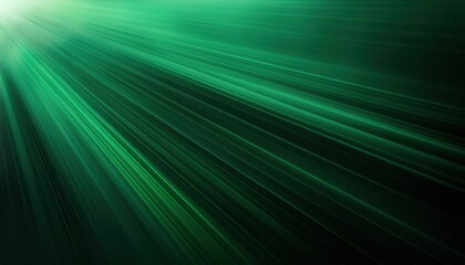 Naklejka premium Radiant Emerald Light Burst Over Still Waters. Dynamic Explosion of Green Energy Rays Expanding Toward the Horizon, Reflecting Futuristic Power and Cosmic Serenity in a Surreal Technological Landscape