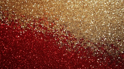Fototapeta premium Red and gold glitter background
