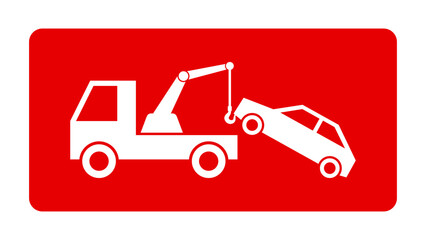 auto pomoc drogowa - holowanie samochodu ikona © robert6666