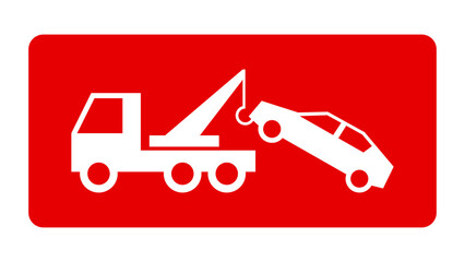 auto pomoc drogowa - holowanie samochodu ikona © robert6666