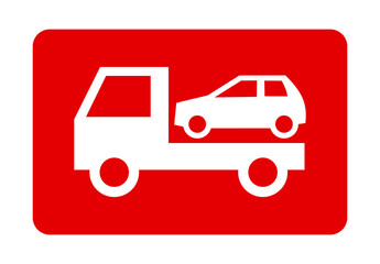 auto pomoc drogowa - holowanie samochodu ikona