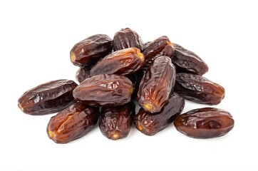 Obraz premium Isolated Big Medjool Dates on White Background