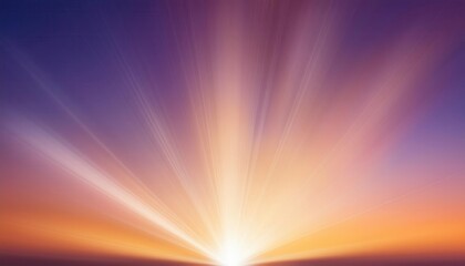 Obraz premium Radiant Sunrise Horizon. Abstract Sun Rays Bursting into Vibrant Sky for Themes of New Beginnings, Hope, and Inspiration in Nature, Business Growth, or Spiritual Awakening Visual Concepts