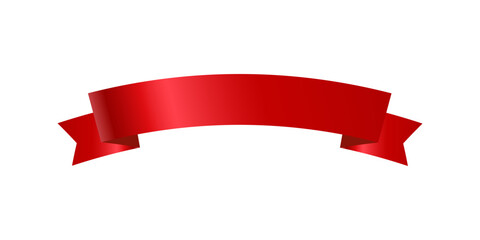 Glossy silk decorative red ribbon