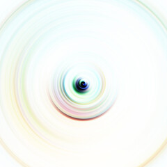 Colorful radial motion effect. Abstract rounded background. Color curves and sphere.