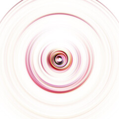 Colorful radial motion effect. Abstract rounded background. Color curves and sphere.
