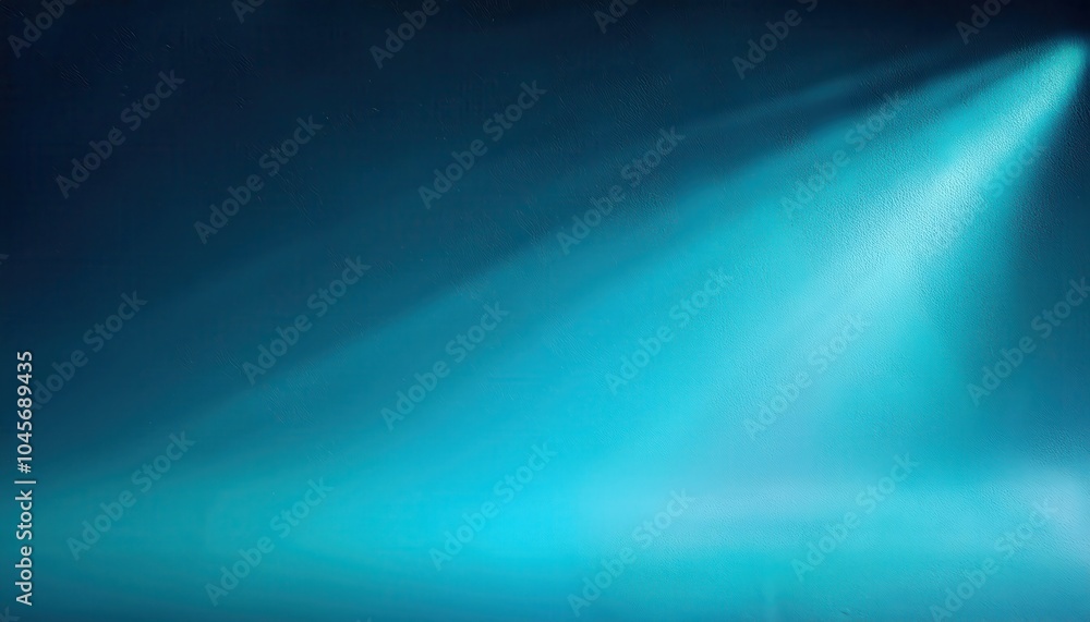 Poster mystical blue light rays over a serene water surface. abstract gradient waves creating a dreamy and 