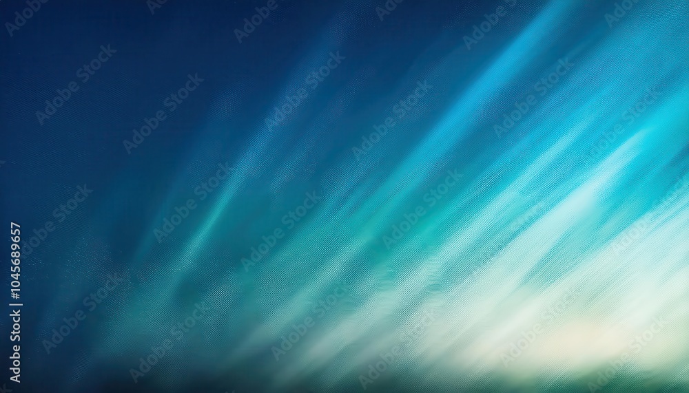 Poster mystical blue light rays over a serene water surface. abstract gradient waves creating a dreamy and 