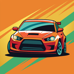 Naklejka premium Luxury Car Vector Wallpaper High-End Vehicle Aesthetic