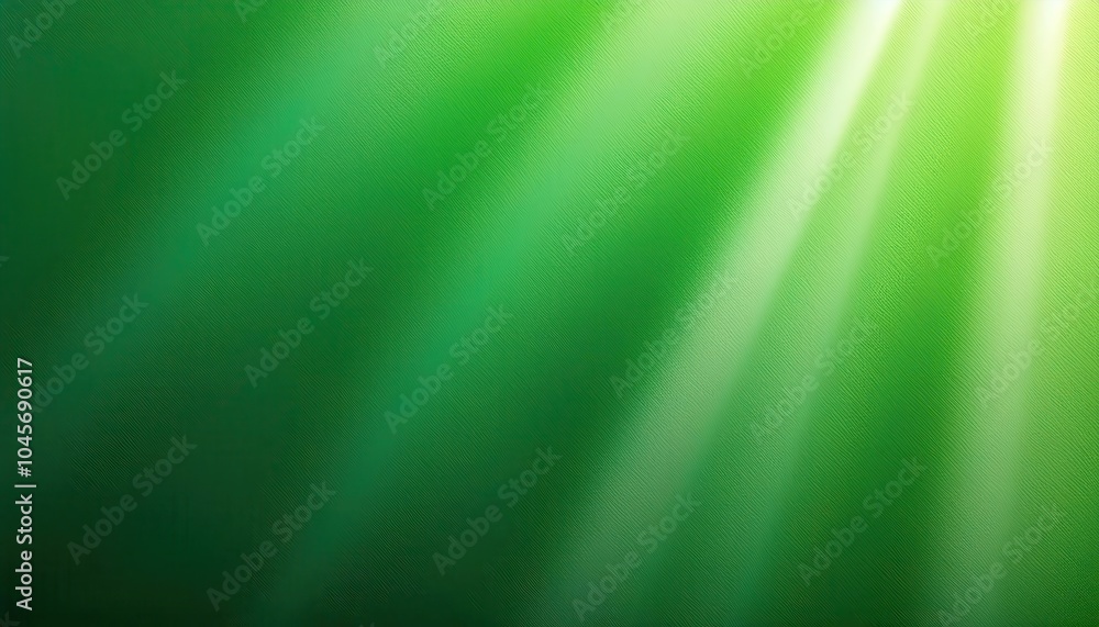 Poster Dynamic Green Light Rays with Gradient and Motion Blur Effect: Abstract Energy Flow Representing Speed, Growth, Environmental Sustainability for Digital Artwork Eco Tech Concepts Futuristic Designs