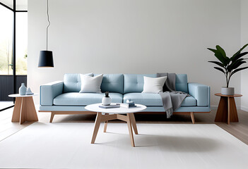 scandinavian inspired furniture modern living room light blue accents created quality pieces
