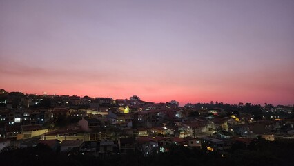 image of illuminated city at night