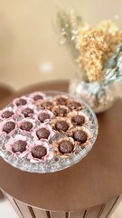 image of chocolate brigadeiro at birthday party
