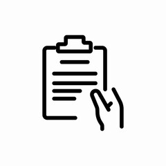 clipboard document icon sign vector