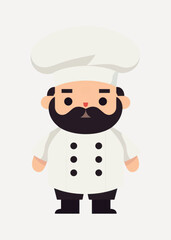 Cartoon chef character illustration
