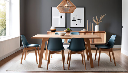 solid natural wood furniture scandinavian chairs adds touch modern dining rooms cozy inviting interiors