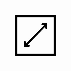 full screen icon sign vector