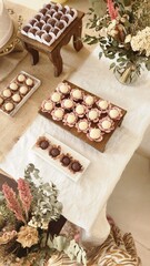 image of chocolate brigadeiro at birthday party