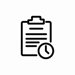 time management icon sign vector