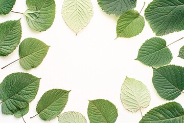 A serene arrangement of green eucalyptus leaves creating a natural frame against a light background for a calming effect