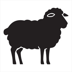 Adorable sheep icon