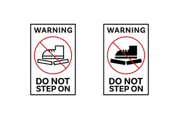 do not step on icon